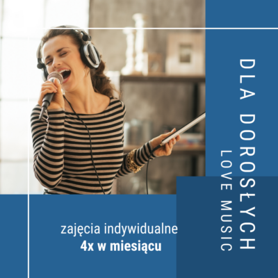 2 zajęcia indywidualne dla dorosłych - płatność za 1 miesiąc